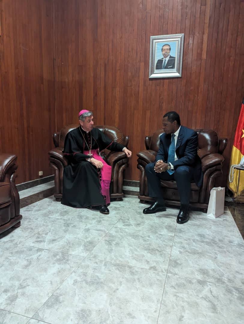 Minister Atanga Nji talks Cameroon-Vatican Relations with Nuncuio