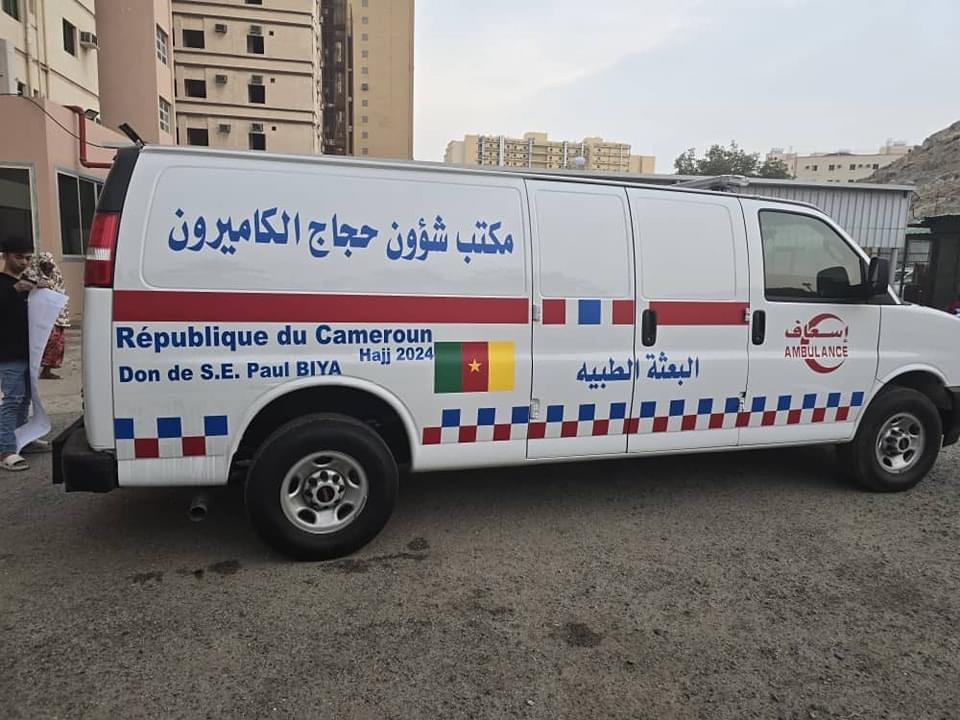 HADJ 2024: PAUL BIYA OFFRE UNE AMBULANCE MÉDICALISÉE POUR LES PÉLERINS CAMEROUNAIS