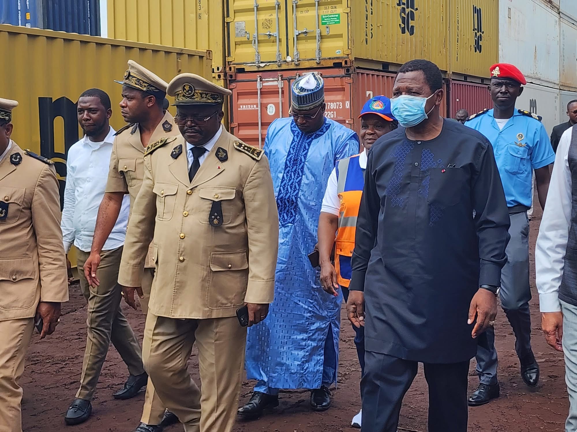 Cameroon receives 39 containers of relief material from India cochaired by Minister Atanga Nji and the Indian High Commissioner