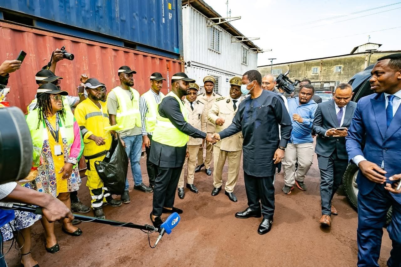 Cameroon receives 39 containers of relief material from India cochaired by Minister Atanga Nji and the Indian High Commissioner