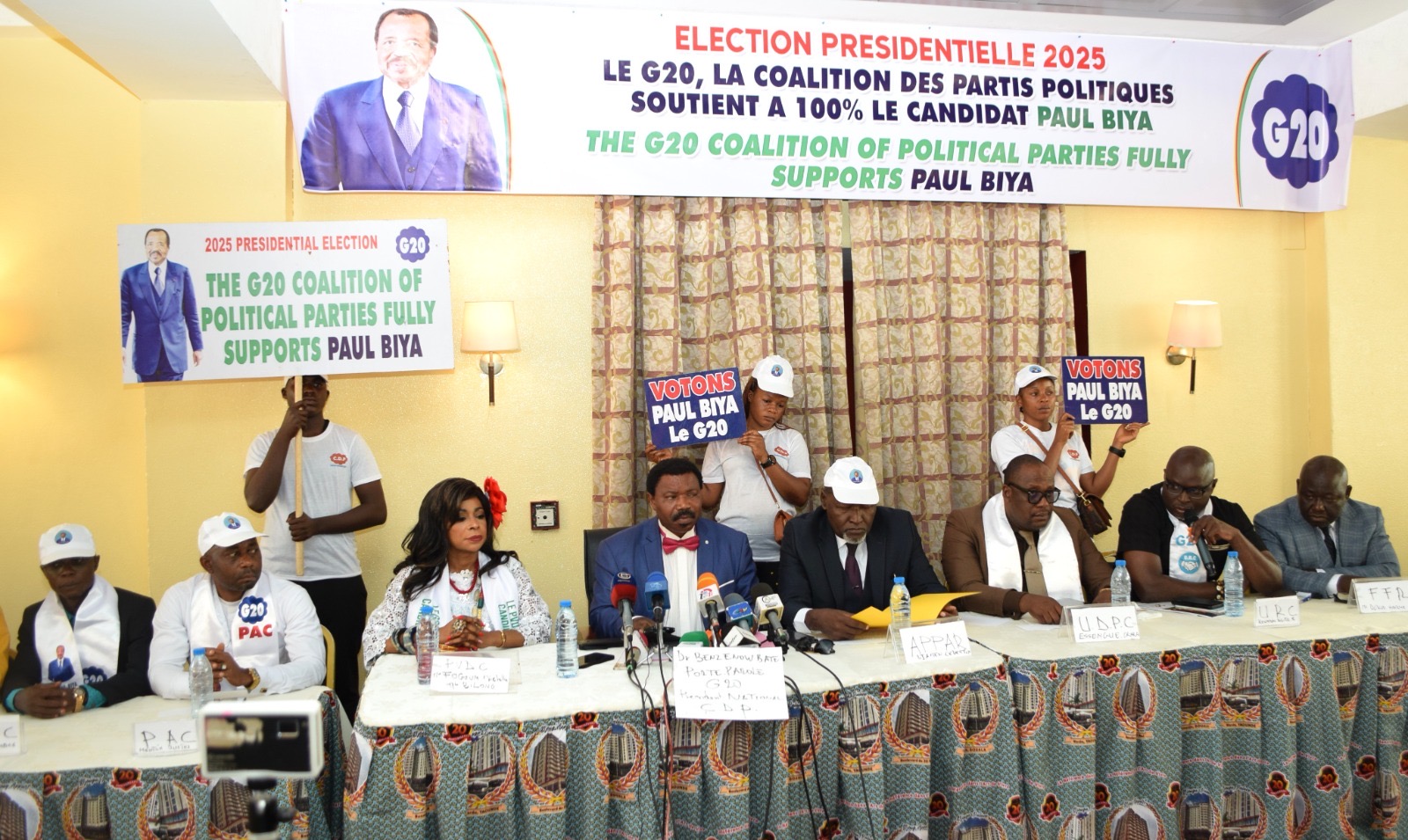 G-20 backs President Paul Biya, warns against post-election disorder