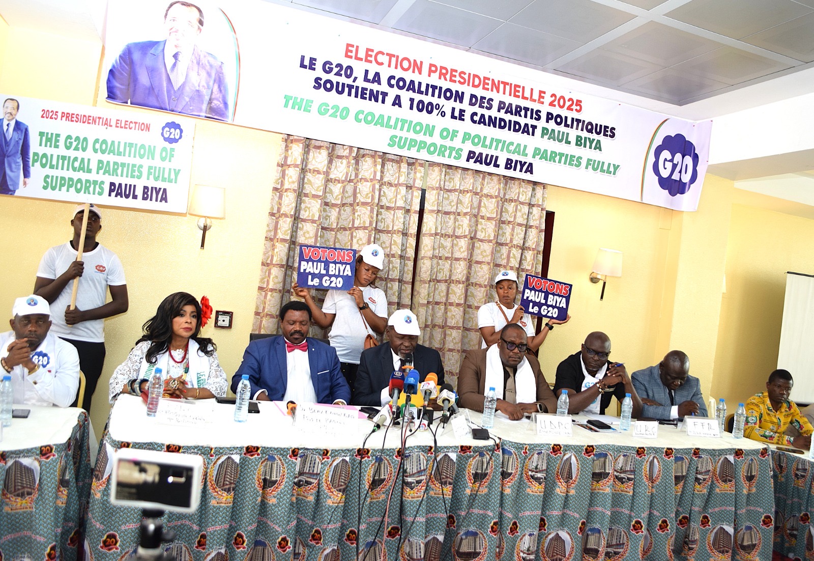 G-20 backs President Paul Biya, warns against post-election disorder