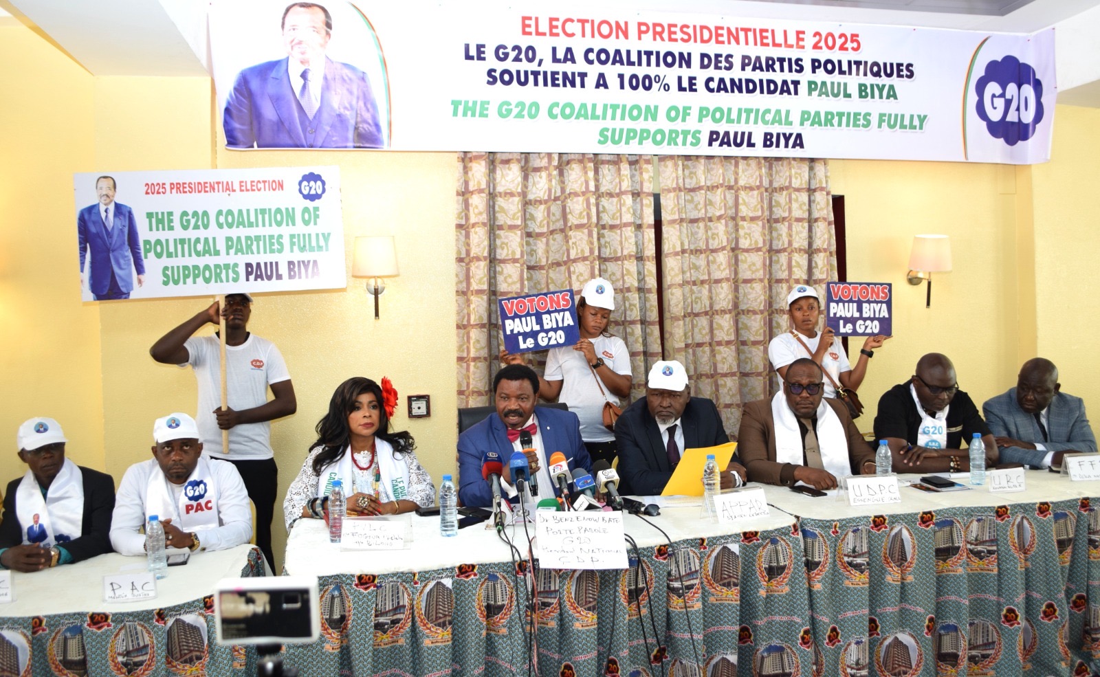 G-20 backs President Paul Biya, warns against post-election disorder
