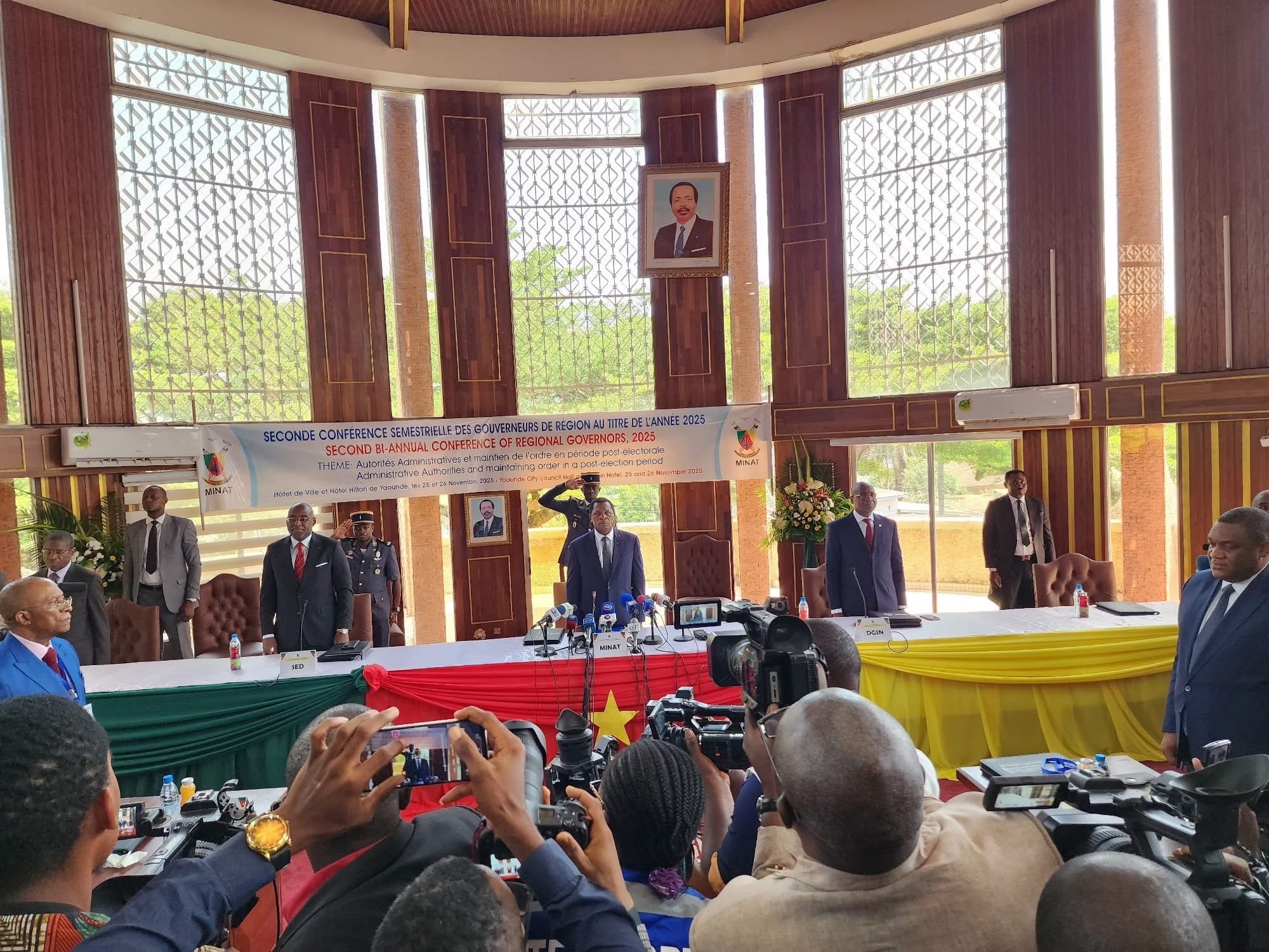 Seconde Conférence Semestrielle des Gouverneurs de Région à Yaoundé : autorités administratives et maintien de l’ordre en période poste électorale