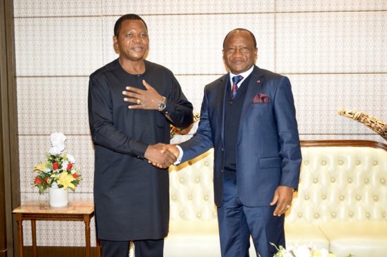 Atanga Nji Pays Courtesy Visit to new House Speaker Théodore Datouo
